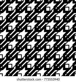 Seamless surface pattern design with ethnic ornament. Repeated rhombuses, triangles and stripes ornamental background. Diamonds, strokes wallpaper. Tribal embroidery motif. Digital paper, page fill.