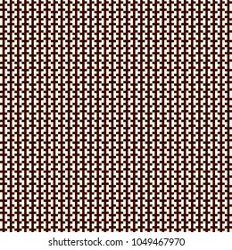 Seamless surface pattern design with geometric ornament. Stripes motif. Vertical lines wallpaper. Repeated puzzle mosaic abstract background. Minimalist digital paper, textile print. Vector art