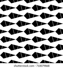 Seamless surface pattern design with geometric figures. Wallpaper with repeated triangles, quadrangles, pentagons, kites. Modern motif. Geometrical shapes background. Digital paper for print. Vector.