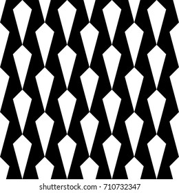 Seamless surface pattern design with geometric figures. Wallpaper with repeated quadrangles, kites. Modern forms motif. Geometrical shapes background. Digital paper, textile print, page fill. Vector.