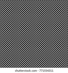 Seamless surface pattern design with houndstooth material ornament. Tooth figures wallpaper. Fabric background. Cloth mosaic motif. Digital paper, textile print, page fill, web designing. Vector art.