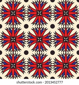 seamless surface pattern design inspired by the historical ancient Egyptian art, for fabric, textile, wallpaper, stationary, home décor, and more. 