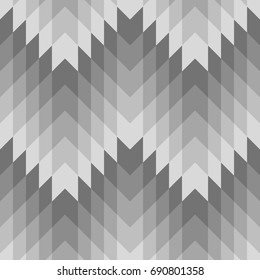 Seamless surface pattern design with interlocking polygons ornamentation. Color parallelogram and hexagons tessellation background. Checkered wallpaper. Mosaic motif. Ethnic ornament. Digital paper.