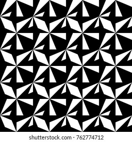 Seamless surface pattern design with modern ornament rhombus and triangle background Image with repeated quadrangular shapes. Geometric image in ethnic embroidery motif. Vector for print.