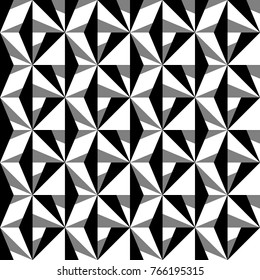 Seamless surface pattern design with modern ornament. Rhombuses, kites background. Image with repeated diamond shapes. Geometric image. Ethnic japanese embroidery motif. Digital paper. Vector art.