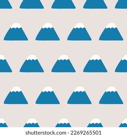 Seamless Surface Pattern Design, mountain Art for Home Textiles Dress Sweater Scarf Bedding Mats and Packaging
