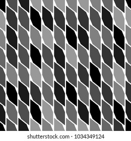 Seamless surface pattern design with picket ornament. Oriental ornamentation with repeated hexagon shapes. Ancient mosaic wallpaper. Grid motif. Hexagons background. Digital paper for print. Vector.