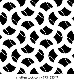 Seamless surface pattern design with quatrefoil figures. Ancient oriental traditional ornament with repeated shapes. Ethnic embroidery wallpaper. Mosaic motif. Digital paper. Vector art illustration.