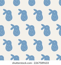 Seamless Surface Pattern Design, Rabbit Art for Home Textiles Dress Sweater Scarf Bedding Mats and Packaging