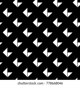 Seamless surface pattern design with triangles ornament. Repeated polygons background. Triangular shapes wallpaper. Geometric figures motif. Digital paper, page fill, textile print. Vector image.