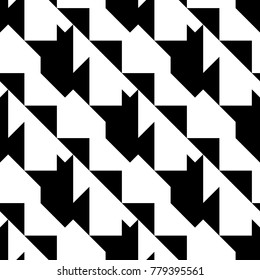 Seamless surface pattern design with triangles, figures ornament. Repeated polygons background. Triangular shapes wallpaper. Geometric figures motif. Digital paper, page fill, textile print. Vector.