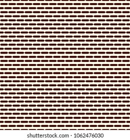 Seamless surface pattern with strokes. Broken horizontal lines. Dashes motif. Repeated rectangle blocks. Simple geometric ornament. Hatched wallpaper. Modern abstract background with stitches. Vector