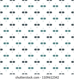 Seamless surface pattern with strokes. Broken horizontal lines. Dashes motif. Repeated rectangle blocks. Simple geometric ornament. Hatched wallpaper. Modern abstract background with stitches. Vector