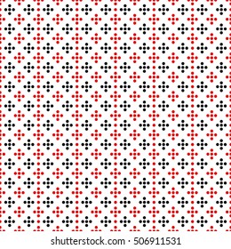 Seamless surface pattern with symmetric geometric ornament. Round spots texture. Circles abstract background. Polka dot motif. For digital paper, textile print, web design. Vector art illustration