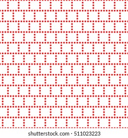 Seamless surface pattern with symmetric geometric ornament. Round spots texture. Circles abstract background. Polka dot motif. For digital paper, textile print, web design. Vector art illustration