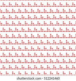 Seamless surface pattern with symmetric geometric ornament. Round spots texture. Circles abstract background. Polka dot motif. For digital paper, textile print, web design. Vector art illustration