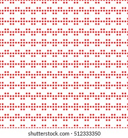 Seamless surface pattern with symmetric geometric ornament. Round spots texture. Circles abstract background. Polka dot motif. For digital paper, textile print, web design. Vector art illustration