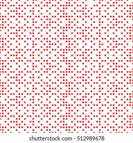 Seamless surface pattern with symmetric geometric ornament. Round spots texture. Circles abstract background. Polka dot motif. For digital paper, textile print, web design. Vector art illustration