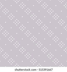 Seamless surface pattern with symmetric geometric ornament. Round spots texture. Circles abstract background. Polka dot motif. For digital paper, textile print, web design. Vector art illustration