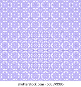 Seamless surface pattern in winter traditional colors. Symmetric geometric abstract background. Ethnic ornament wallpaper. For digital paper, page fills, web design, textile print. Vector illustration