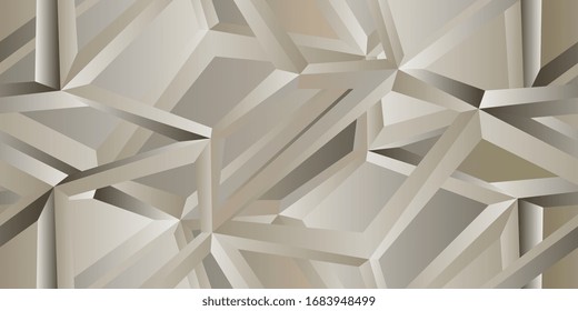 Seamless surface of polyhedrons. Abstract seamless background. Vector illustration