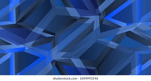 Seamless surface of polyhedrons. Abstract seamless background. Vector illustration