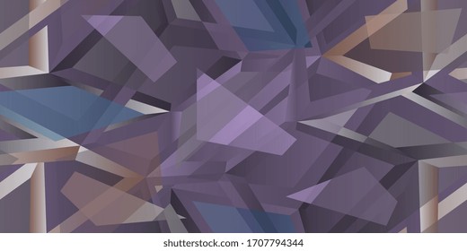 Seamless surface of polyhedrons. Abstract seamless background. Vector illustration