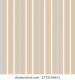 Seamless Surface Vertical Striped Textile Pattern Design in Brown, White, and Gray for Fashion and Decor