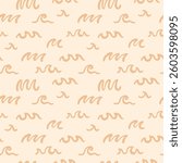 Seamless Surfboard Pattern with Cute Tropical Waves. Simple Beach Illustration and Organic Texture. Perfect for Vintage Wallpaper, Fabric, and Wrapping Paper. Trendy Design for Island Getaways.