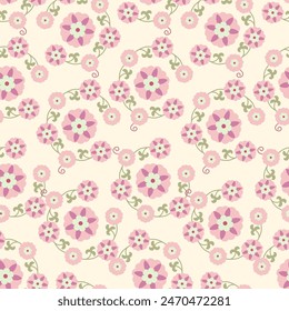 Patrón de suzani sin costuras en fondo beige. Patrones de forma de flores para telas y otras cosas para crear diferentes diseños.	