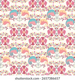 Nahtloses Suzani-Muster auf blauem Hintergrund. Geometrische Formmuster für Stoffe und andere Dinge, um verschiedene Designs zu erstellen.