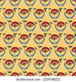 Seamless suzani pattern - traditional carpet pattern, traditional art in Central Asia, used in the Home decor and fashion industry. Suzane. Embroidery textile product. 
