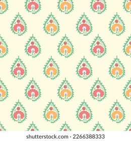 Seamless suzani pattern - traditional carpet pattern, traditional art in Central Asia, used in the Home decor and fashion industry. Suzane. Embroidery textile product. 
