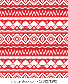 Seamless sweater vector print,Geometric background for winter season, new year, chiristmas fabric design.