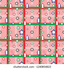 Seamless sweater vector print,Geometric background for winter season, new year, chiristmas fabric design.