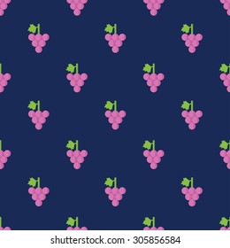 Seamless Sweet Grape Pattern Background