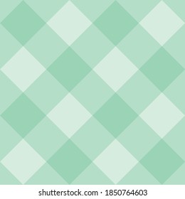 Seamless sweet mint blue background, checkered vector pattern or grid texture for web design, desktop wallpaper or culinary blog website