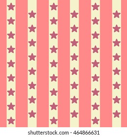 Seamless sweet Stars and Stripes Pattern