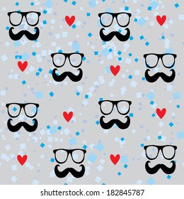 Seamless sweet texture with a  gentlemen