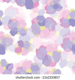 seamless sweet watercolour flowers pattern background , greeting card or fabric