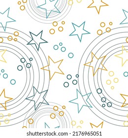 seamless sweets colorful star with vintage style on white background vector pattern Vector illustration. Vector fireworks illustration. 