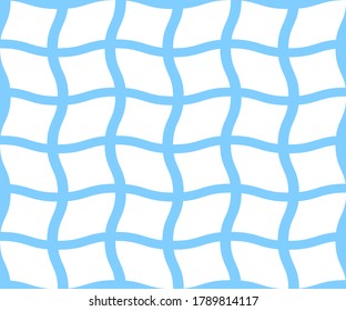 Seamless Swimming Pool blue wave grid Background Pattern. Vector illustration. 