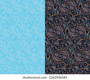 SEAMLESS SWIRL BRUSH STROKE TEXTURE PATTERN SWATCH