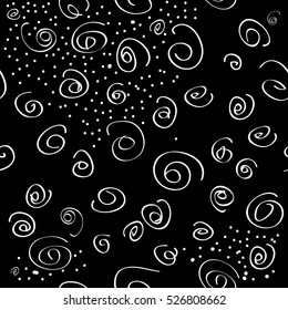 Seamless swirl pattern Christmas
