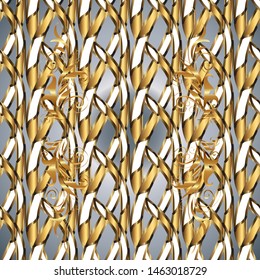 Seamless swirl pattern. Endless curl ornament. In simple style. Vector. Sketch, doodle, scribble on gray and brown colors. Can be used for greeting cards, wedding invitations, logo, printing on fabric
