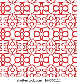 Seamless swirl pattern, hand drawing vector illustration