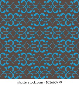 seamless swirl pattern on brown colors.vector background.