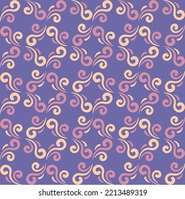Seamless swirl pattern for prints, textile, web, advertising and any design projects. Simple and elegant traditional ornament will decorate any surface or thing and make it attractive. 