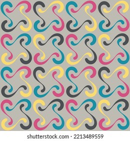 Seamless swirl pattern for prints, textile, web, advertising and any design projects. Simple and elegant traditional ornament will decorate any surface or thing and make it attractive. 