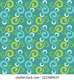 Seamless swirl pattern for prints, textile, web, advertising and any design projects. Simple and elegant traditional ornament will decorate any surface or thing and make it attractive. 